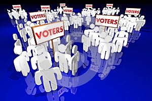 Voters People Groups Voting Election Politics