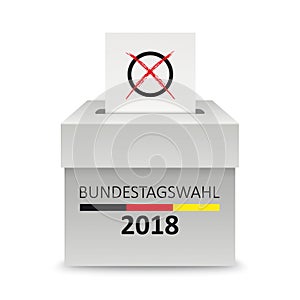 Voting Box Paper Bundestagswahl
