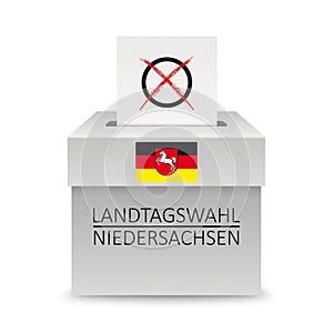 Voting Box Paper Landtagswahl Niedersachsen