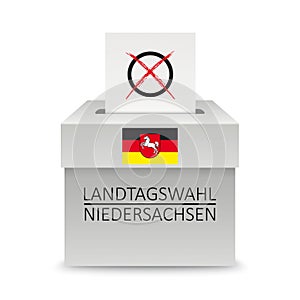 Voting Box Paper Landtagswahl Niedersachsen photo