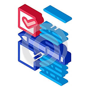 Voting Selection isometric icon vector illustration