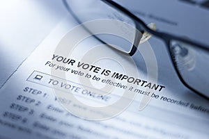 Voting Vote Form Business Postal  photo