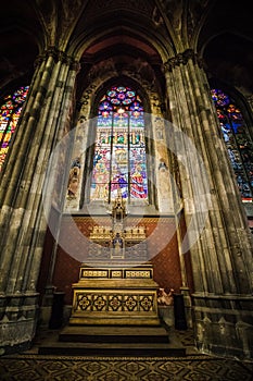 Votiv church in the Sigmund Freud Park in Vienna, Austria