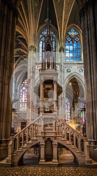 Votiv church in the Sigmund Freud Park in Vienna, Austria