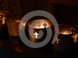 Votive candles photo