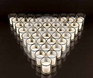 Votive Candles in Glass Holders