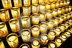 Votive candles at Notre Dame photo