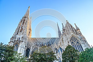 Votive church in Vienna photo