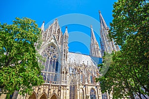 The Votive Church Votivkirche located on the Ringstrasse in Vi