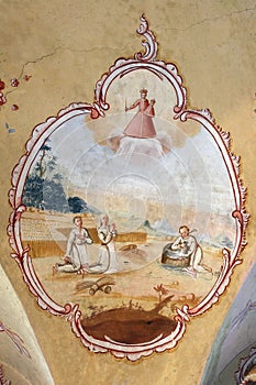 Votive paintings in the Church of Our Lady of Dol in Dol, Croatia