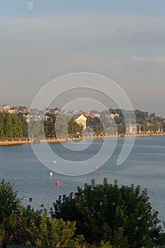 Votkinsk town with Yubileinyi concert hall