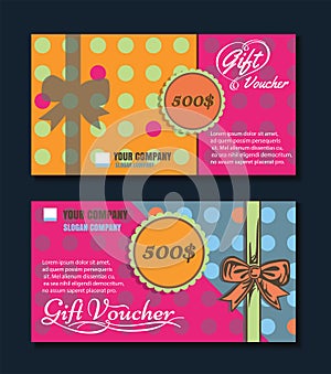 Voucher template with premium pattern. vector format eps 10