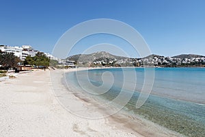 Vouliagmeni beach of the Athenian Riviera, Greece photo