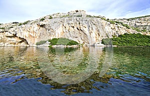 Vouliagmeni lake in Attica Greece - greek lake