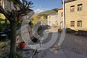 Vourgareli village in arta perfecture greece in winter season