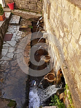 Vourgareli village in arta perfecture greece in winter season