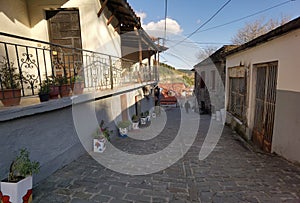Vourgareli village in arta perfecture greece in winter season