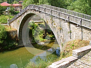 Vovousa village brigde in Greece