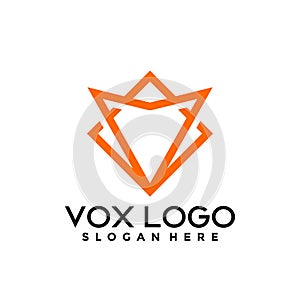 Vox logo Design vector illustration