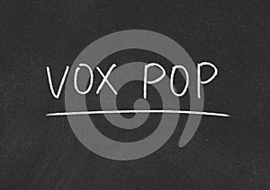 Vox pop photo