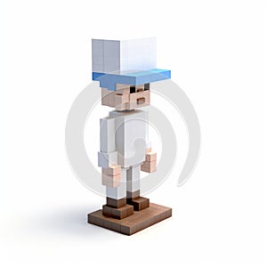 Voxel Art Figure: A Charming Animated Film Pioneer photo