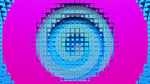 Voxel circle holes and rings