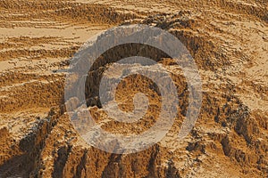 Voxels mountains computer generated landscape