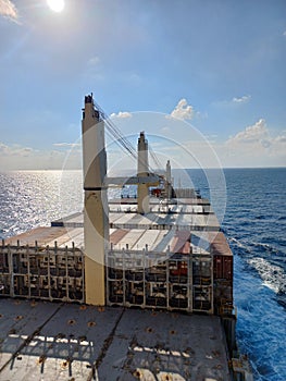 Voyage of container ship