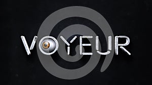 Voyeur Eye Zoom 4K Loop