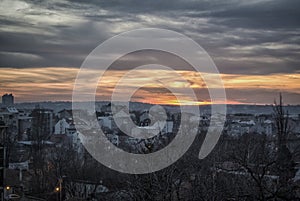 Sunset in Belgrade