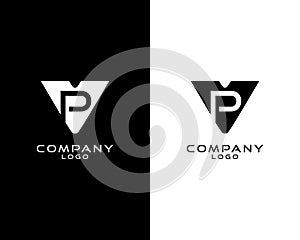 VP, PV letter abstract company Logo Template Vector,