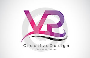 VP V P Letter Logo Design. Creative Icon Modern Letters Vector L