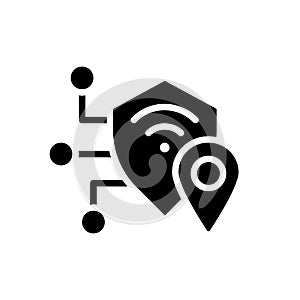 VPN black glyph icon