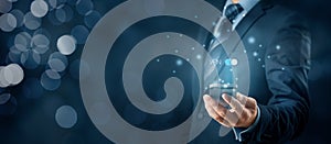 VPN concept with smart phone