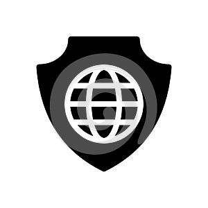 VPN vector glyph flat icon