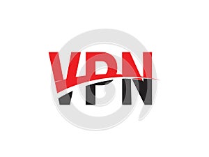 VPN Letter Initial Logo Design Vector Illustration