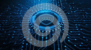 VPN network security internet privacy encryption concept photo