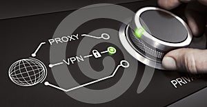 VPN, Personal Online Security, Virtual Private Network photo