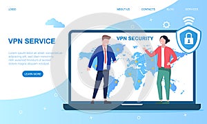 VPN service concept