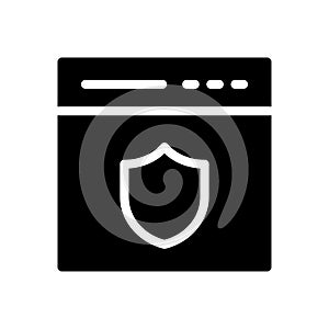 VPN vector glyph flat icon