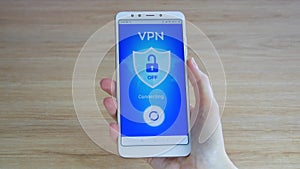 VPN. Virtual private network. Turning on VPN on the smartphone. Data encryption. IP substitute. Cyber security and