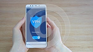 VPN. Virtual private network. Turning on VPN on the smartphone. Data encryption. IP substitute. Cyber security and