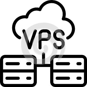 VPS Hosting Vector Icon