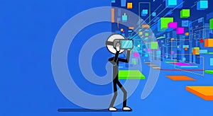 VR Experience: A Stick Figure in Virtual Reality