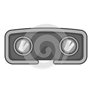VR glasses icon monochrome
