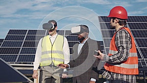 Vr glasses and solar power.