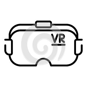 Vr goggles icon, outline style