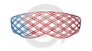 VR Headset with Abstract Geometric Mesh Structure, vector design Generative AI