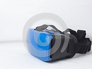 A VR Headset against a white background photo