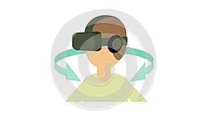 Vr headset icon animation